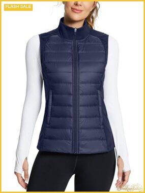 Lightweight Warm Puffer Vest Winter Running Sleeveless Jacket